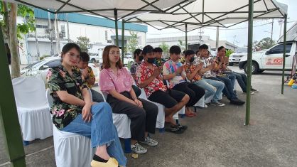 กิจกรรมทำบุญบริษัทประจำปี 2566 / กิจกรรมวันสงกรานต์ รดน้ำผู้บริหาร