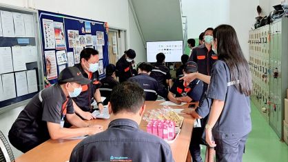 ฝึกอบรมหรือทบทวนการทำงานเกี่ยวกับปั้นจั่น