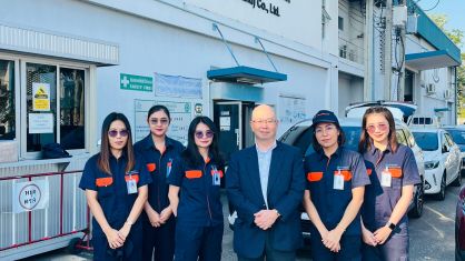 ผู้บริหารระดับสูงเดินทางมาเยี่ยมสาขาประเทศไทย