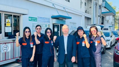 ผู้บริหารระดับสูงเดินทางมาเยี่ยมสาขาประเทศไทย